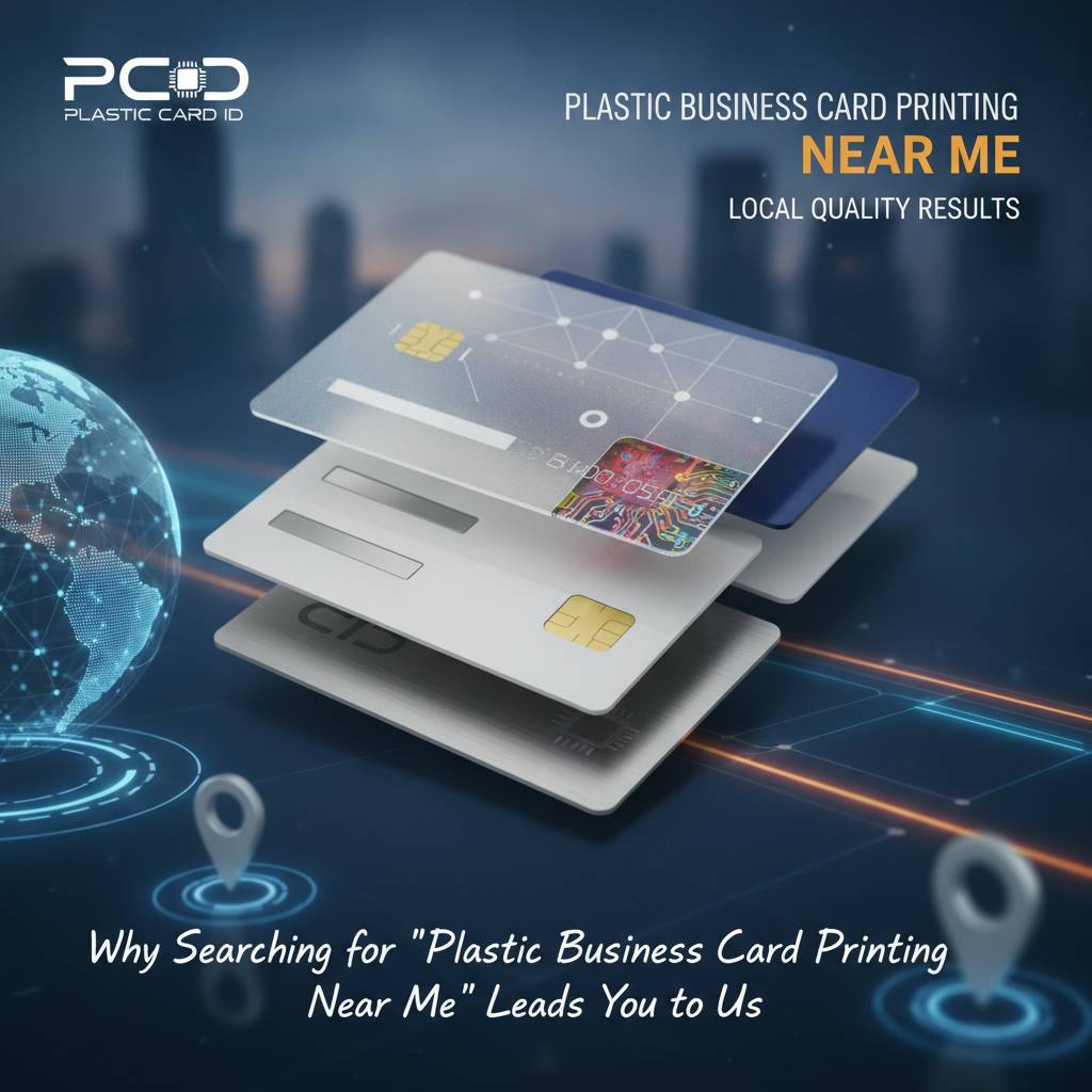 Why Searching for "Plastic Business Card Printing Near Me" Leads You to Us